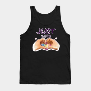 LOVE in Hands Tank Top